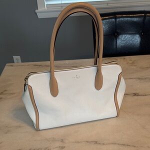 Kate Spade Cream and Tan Handbag